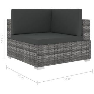 VidaXL Gartensofa poly-rattan  