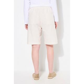 Ulla Popken Shorts Streifen weites Bein Elastikbund  