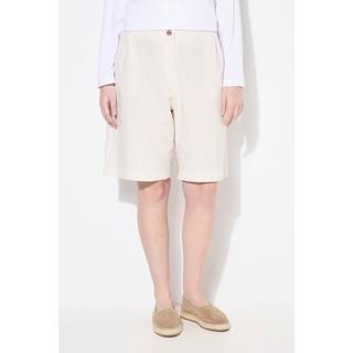 Ulla Popken Shorts Streifen weites Bein Elastikbund  