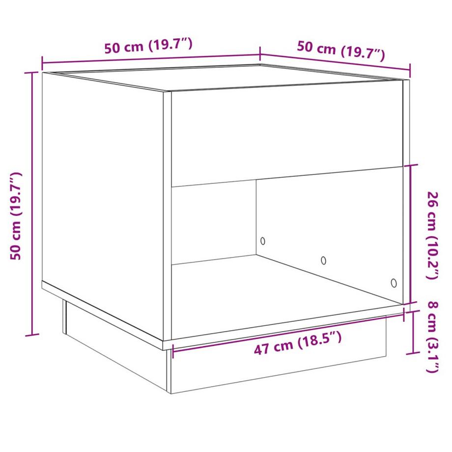 VidaXL Couchtisch holzwerkstoff  