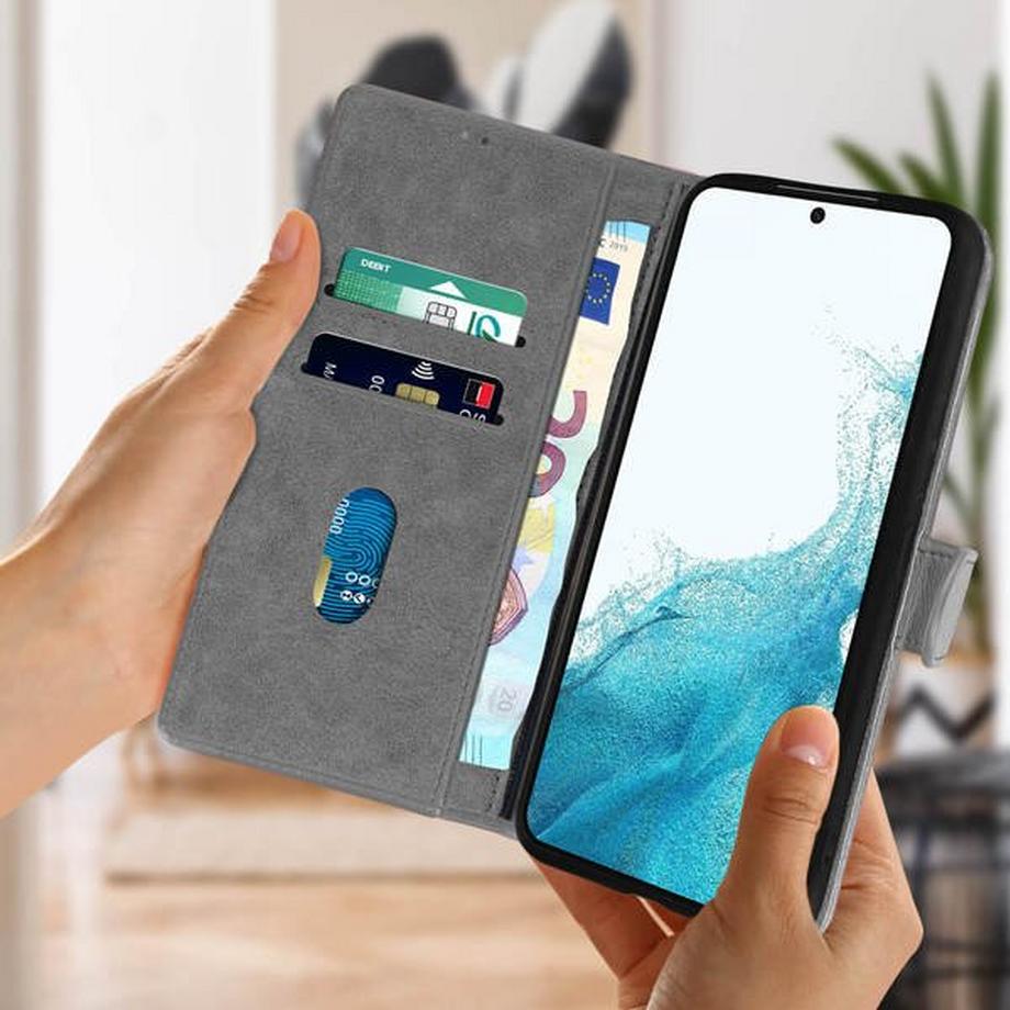 Avizar  Étui Folio Samsung Galaxy S22 Gris 