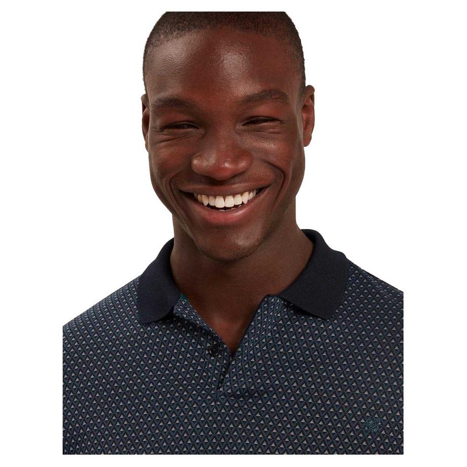TED BAKER Jacquard Langarm Poloshirt  