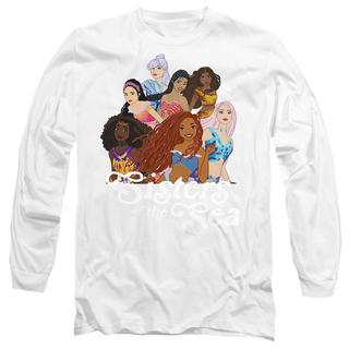 The Little Mermaid Sisters Of The Sea Bedrucktes Langarm-T-Shirt  