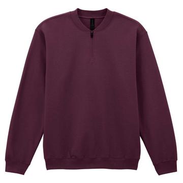 Softstyle Sweatshirt  , mit kurzem Reißverschluss, Mittelschwer