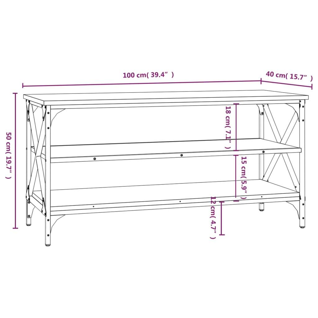 VidaXL mobile TV Legno multistrato  