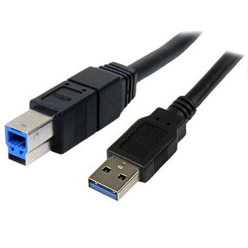 Câble USB 3.0 SuperSpeed 3 m - A vers B Mâle / Mâle - Noir