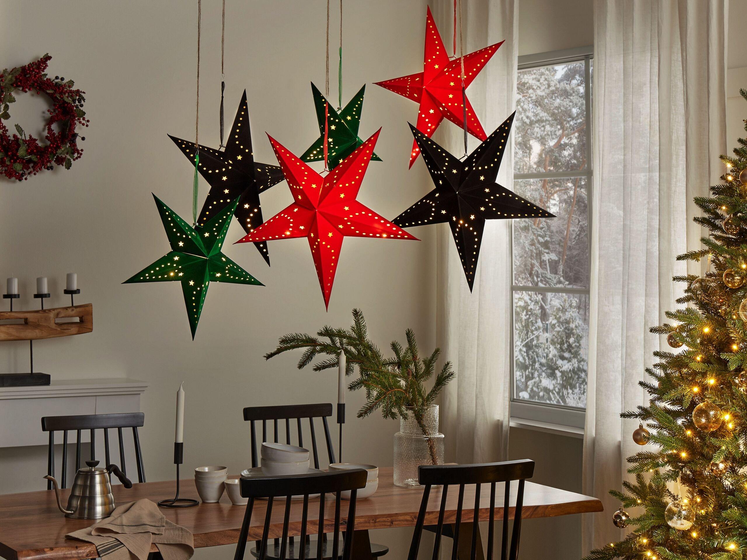 Beliani Wanddekoration 2er Set aus Papier Modern MOTTI  