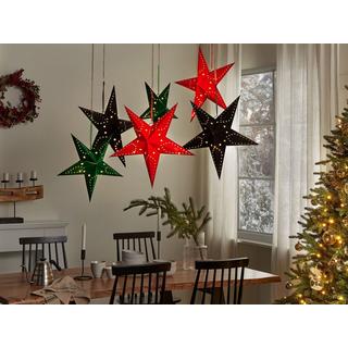 Beliani Wanddekoration 2er Set aus Papier Modern MOTTI  