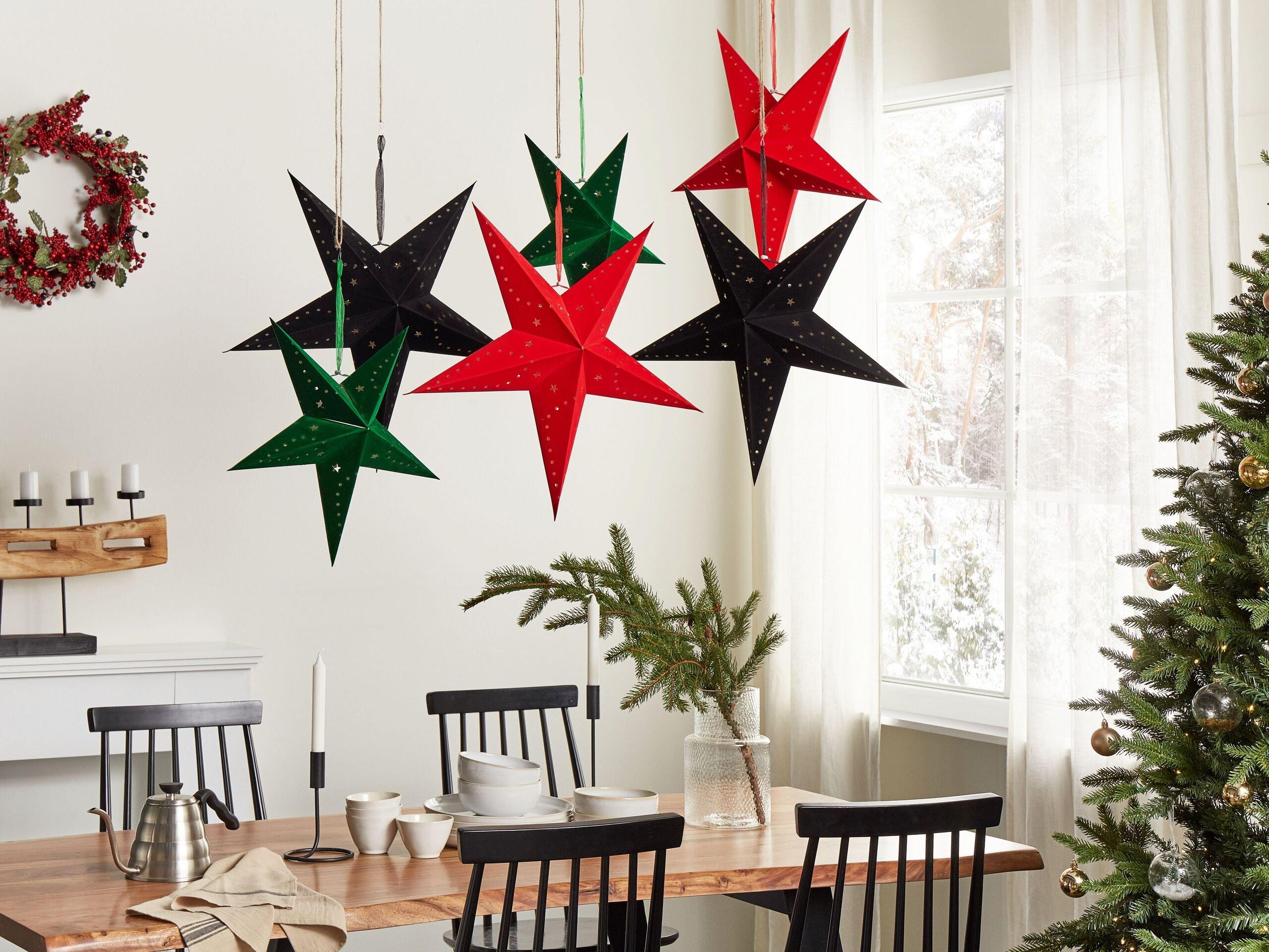 Beliani Wanddekoration 2er Set aus Papier Modern MOTTI  