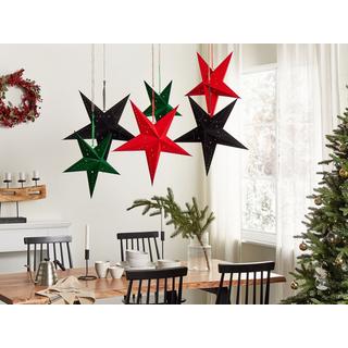 Beliani Wanddekoration 2er Set aus Papier Modern MOTTI  