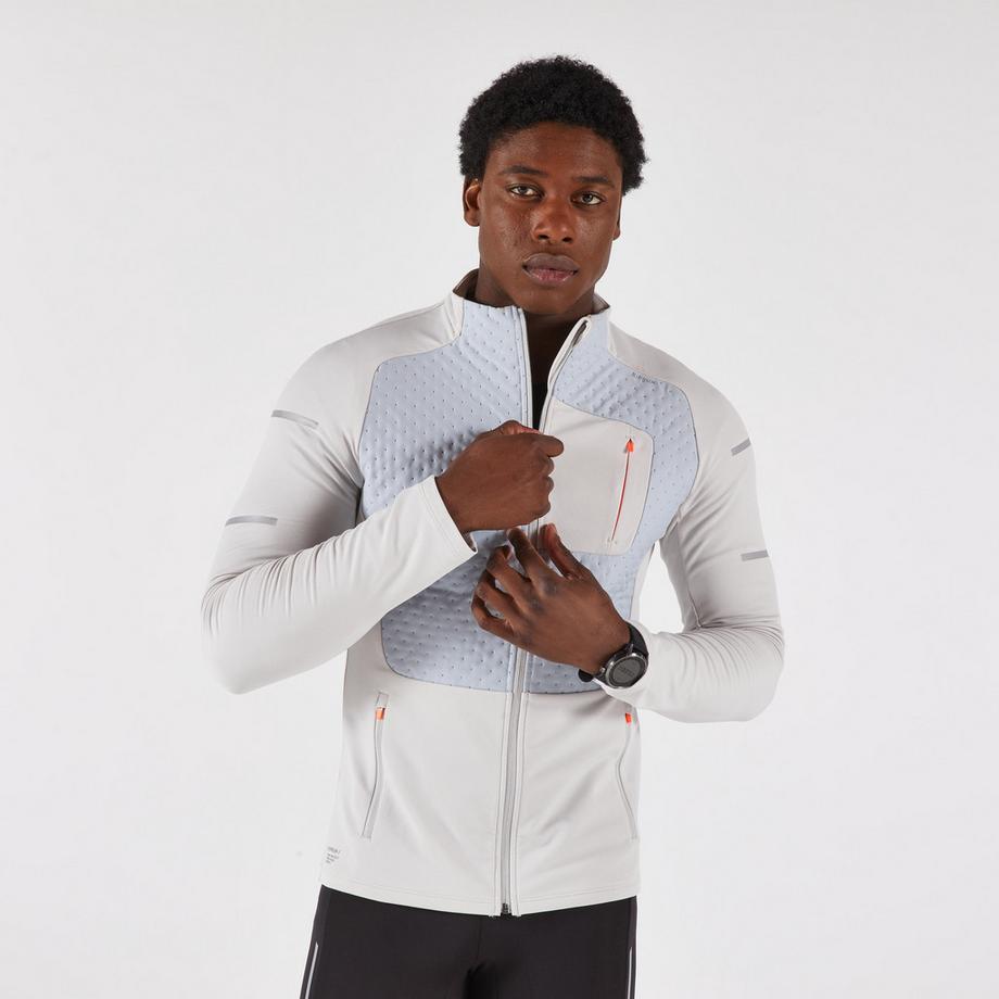KIPRUN  Giacca running uomo calda antivento maniche lunghe 