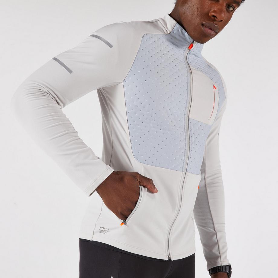 KIPRUN  Giacca running uomo calda antivento maniche lunghe 