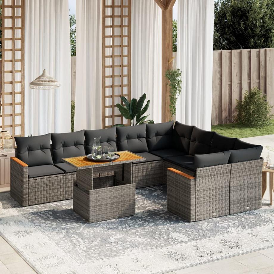 VidaXL Garten sofagarnitur poly-rattan  