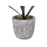 Vente-unique Plante artificielle orchidée avec pot en ciment - H.60  - blanc - FLORA  