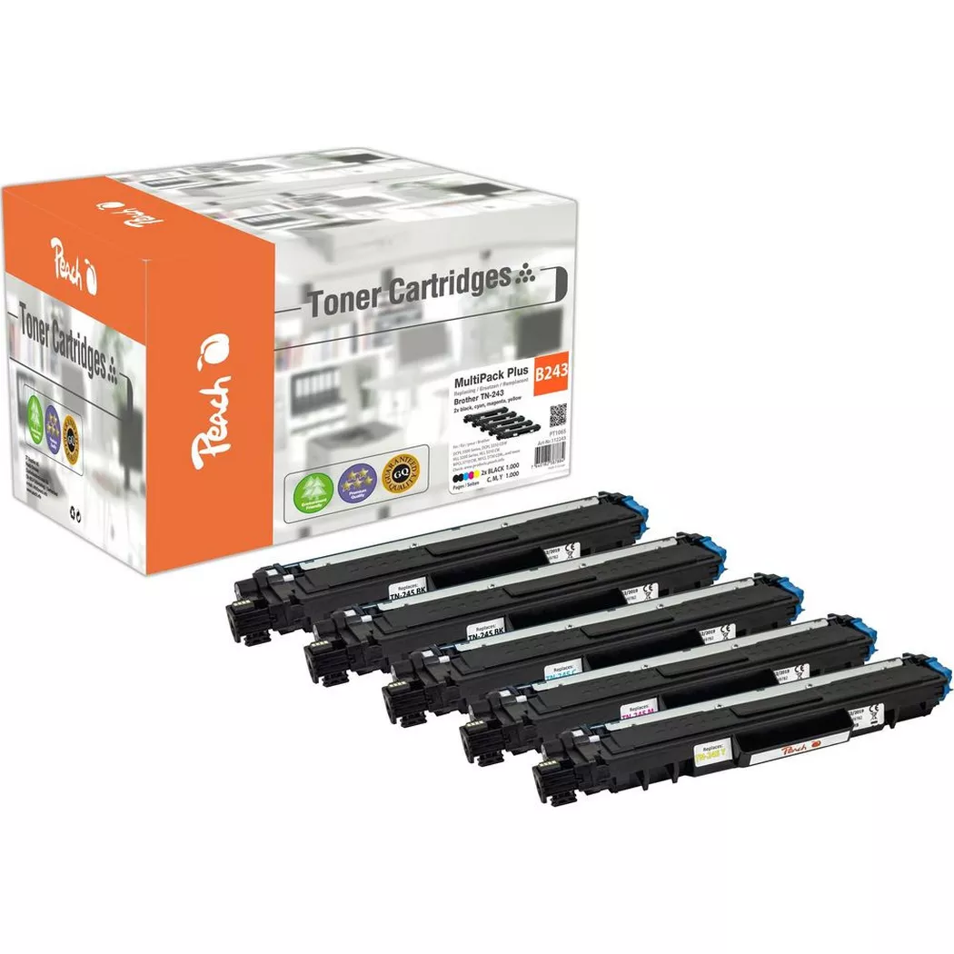 Peach – Toner Brother Tn-243 2x Bk, C, M, Y, One Size