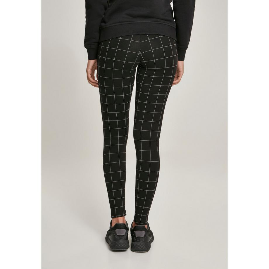 URBAN CLASSICS Urban Classic Vita Alta Leggings a Quadri  