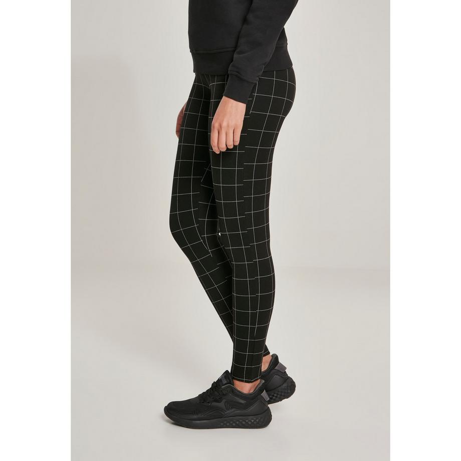URBAN CLASSICS Urban Classic Vita Alta Leggings a Quadri  