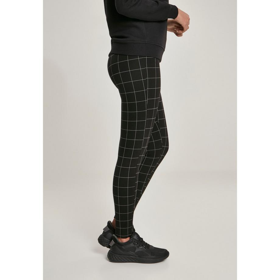 URBAN CLASSICS Urban Classic Vita Alta Leggings a Quadri  