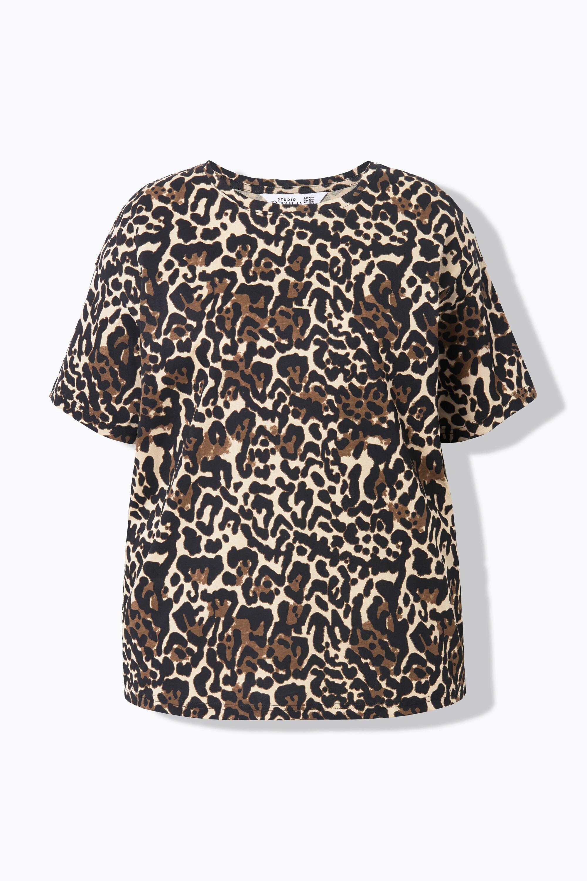 Studio Untold  T-shirt dal taglio oversize marrone cappuccino 