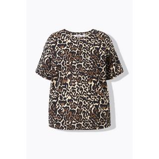 Studio Untold  T-shirt dal taglio oversize marrone cappuccino 