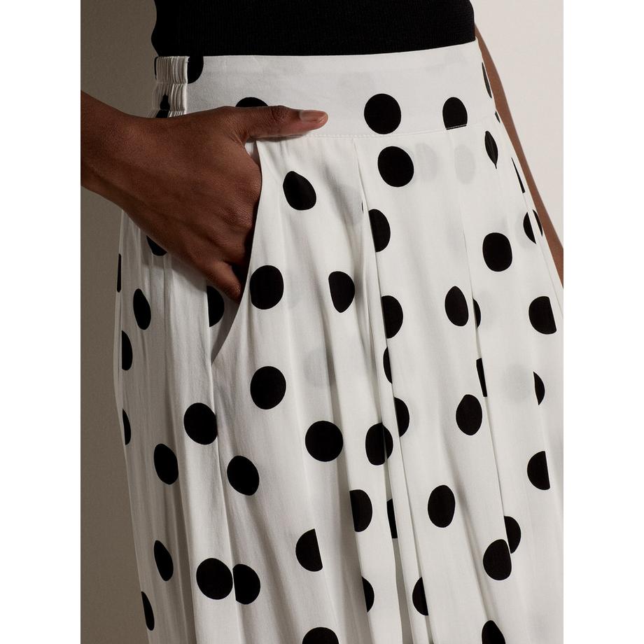 APRICOT Midi-Rock in A-Linie mit Polka-Dots  