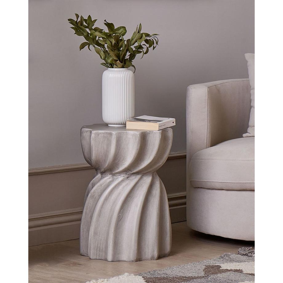 Beliani Beistelltisch aus Magnesiumoxid Modern ALGUA  