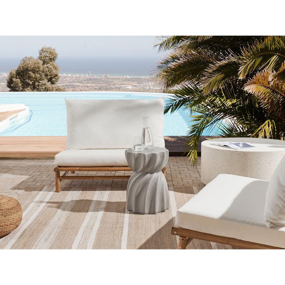 Beliani Beistelltisch aus Magnesiumoxid Modern ALGUA  