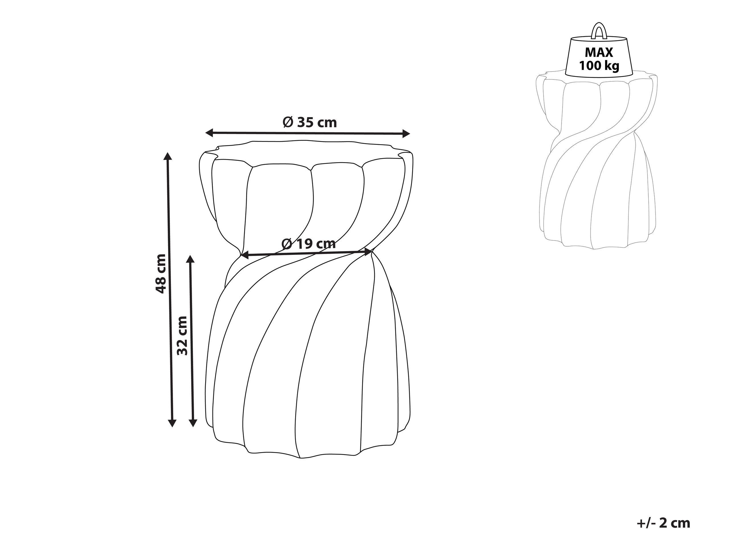 Beliani Tavolino en MgO Moderno ALGUA  