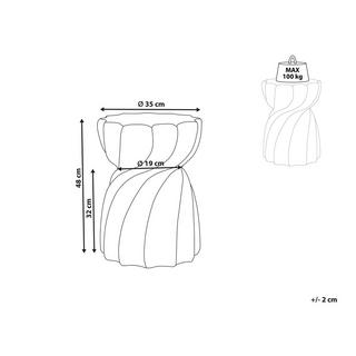 Beliani Tavolino en MgO Moderno ALGUA  
