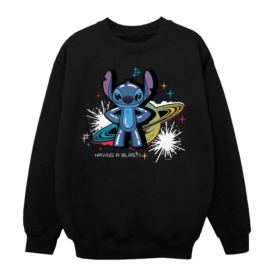 Disney Stitch Having a Blast Sweatshirt Col Rond  