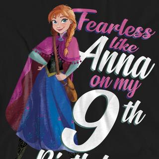 FROZEN Fearless Like Anna 9e Anniversaire T-Shirt  