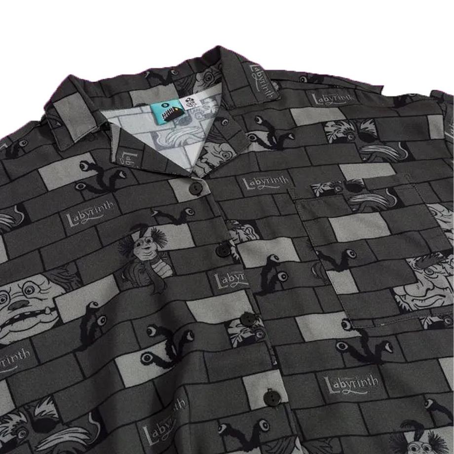 Labyrinth Camicia Maniche Corte Collo Button Down  