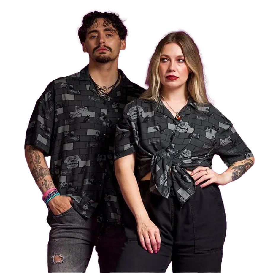 Labyrinth Camicia Maniche Corte Collo Button Down  