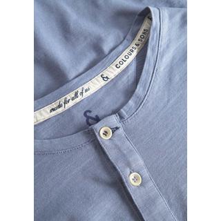 Colours & Sons  Langarmshirts Henley - Slub 