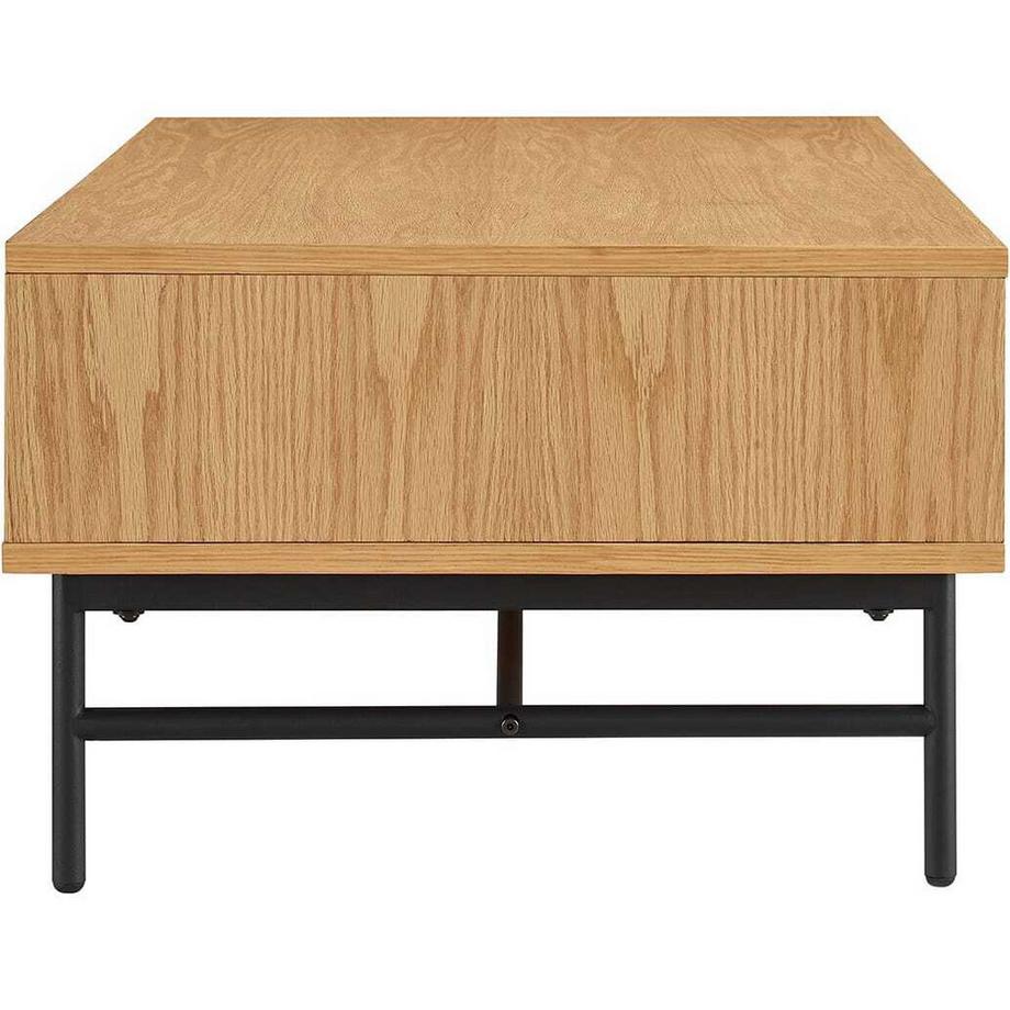 mutoni Table basse Flubna nature noir 120  