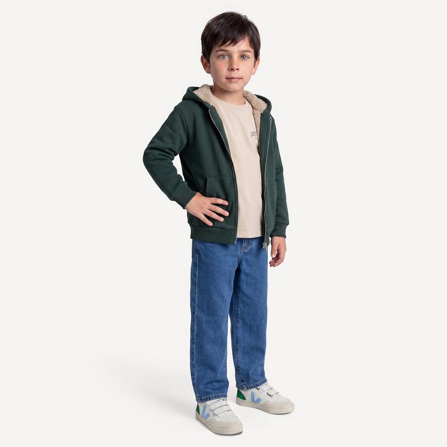La Redoute Collections  Sweatshirt mit Reissverschluss und Kapuze 