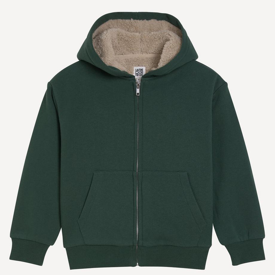 La Redoute Collections  Sweatshirt mit Reissverschluss und Kapuze 