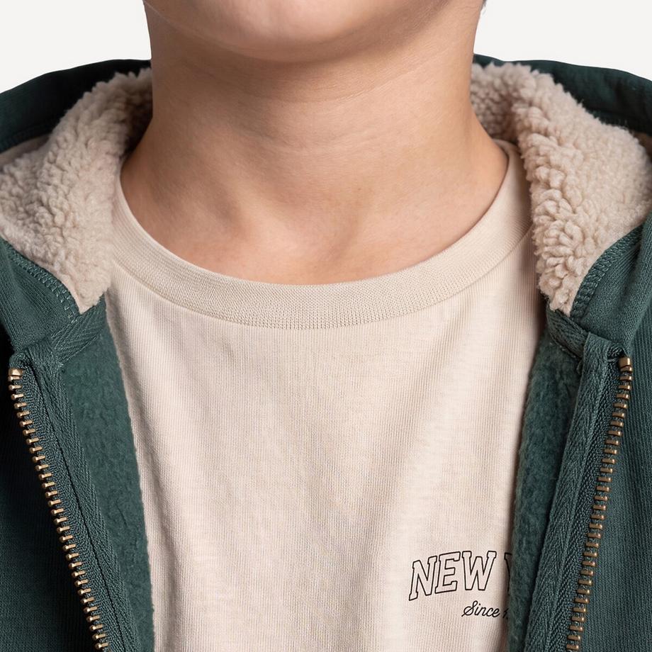 La Redoute Collections  Sweatshirt mit Reissverschluss und Kapuze 