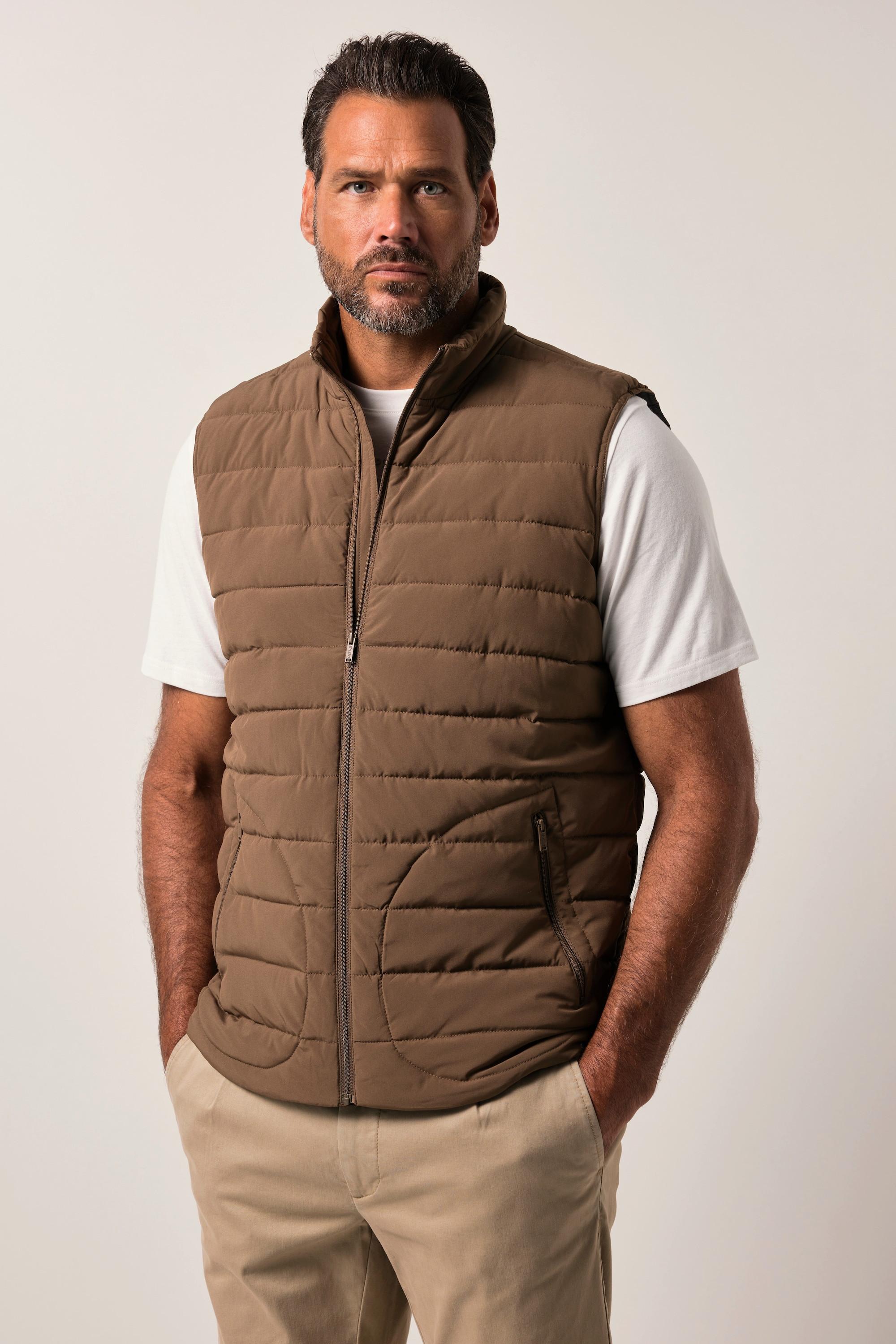 JP1880 Gilet trapuntato effetto piuma collo alto  