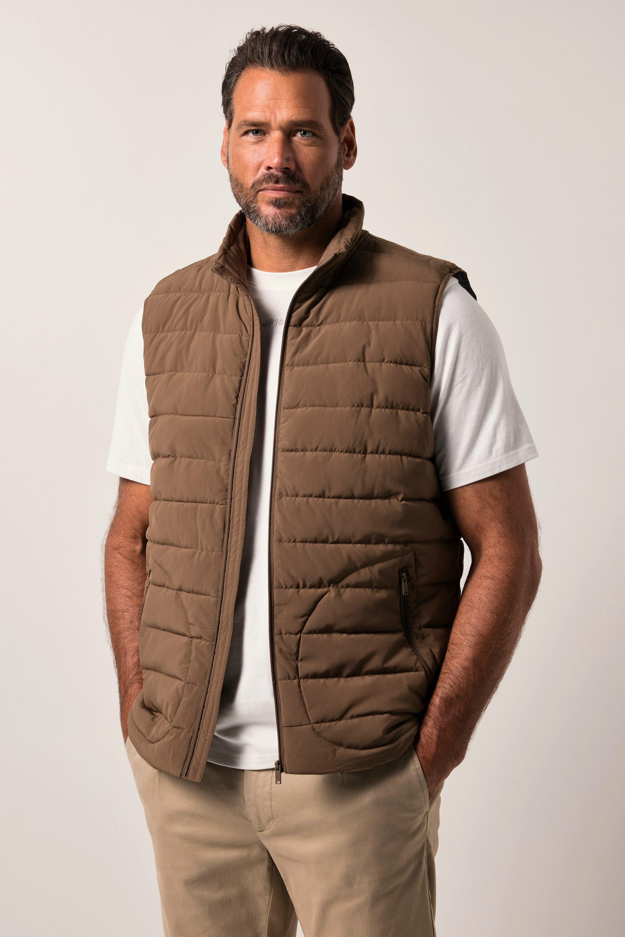 JP1880 Gilet trapuntato effetto piuma collo alto  