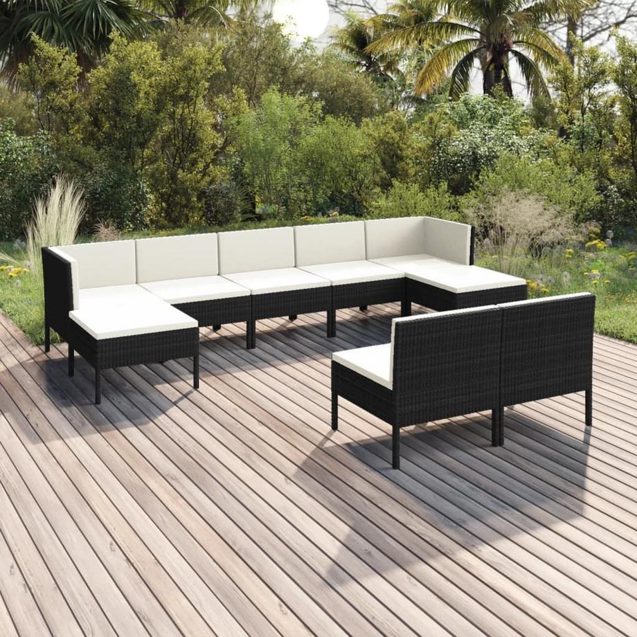 VidaXL Garten-sofagarnitur poly-rattan  