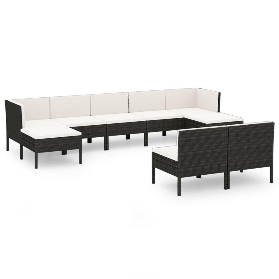 Garten-sofagarnitur poly-rattan