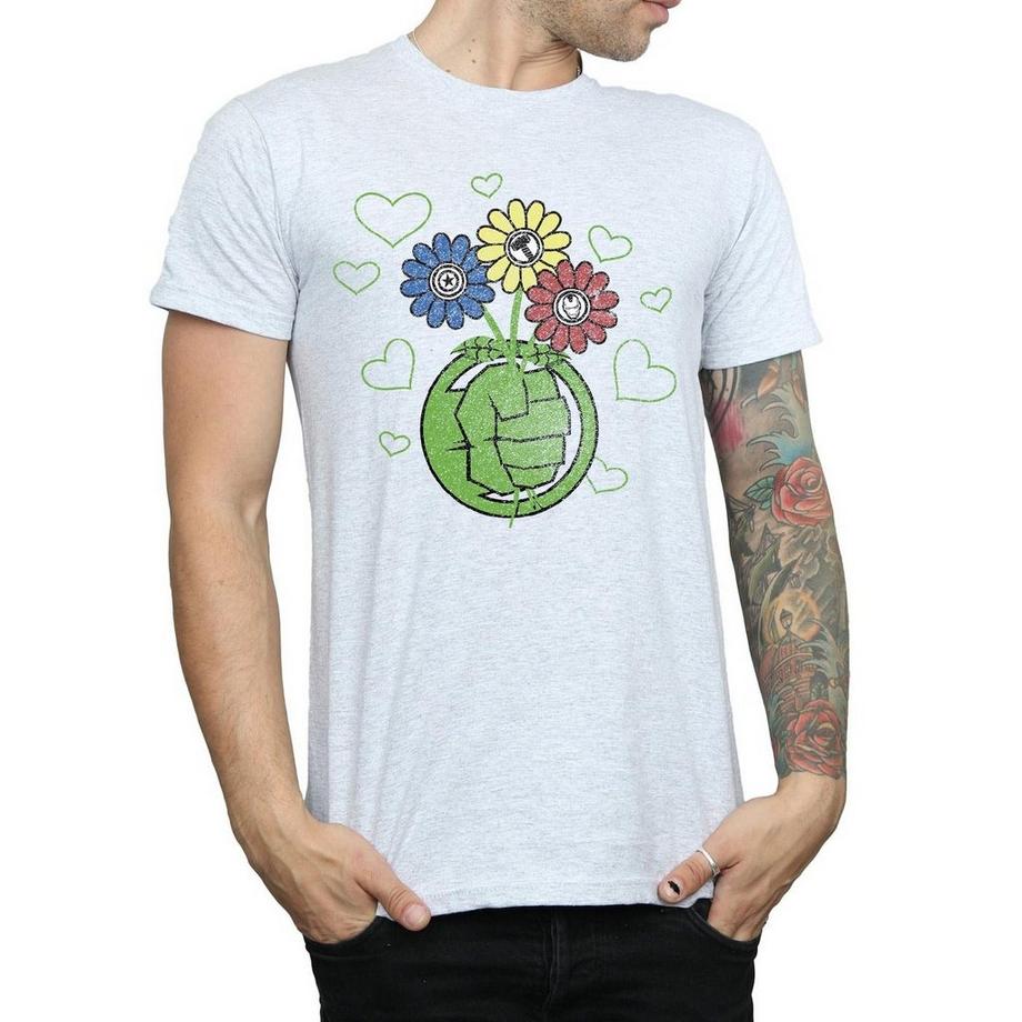MARVEL Avengers Hulk Grenade Flowers T-Shirt  