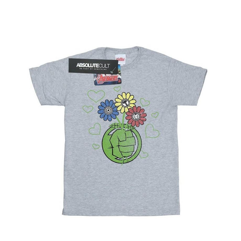 MARVEL Avengers Hulk Grenade Flowers T-Shirt  