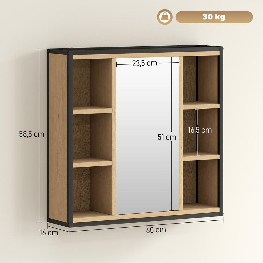 HOMCOM armoire à miroir  