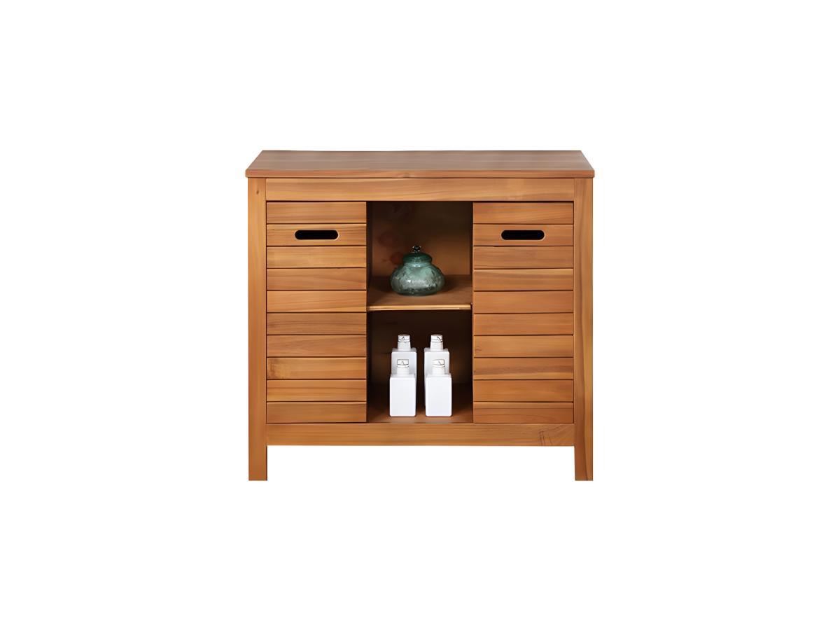 Vente-unique Mobile sotto lavabo  in Legno d'acacia PULUKAN  