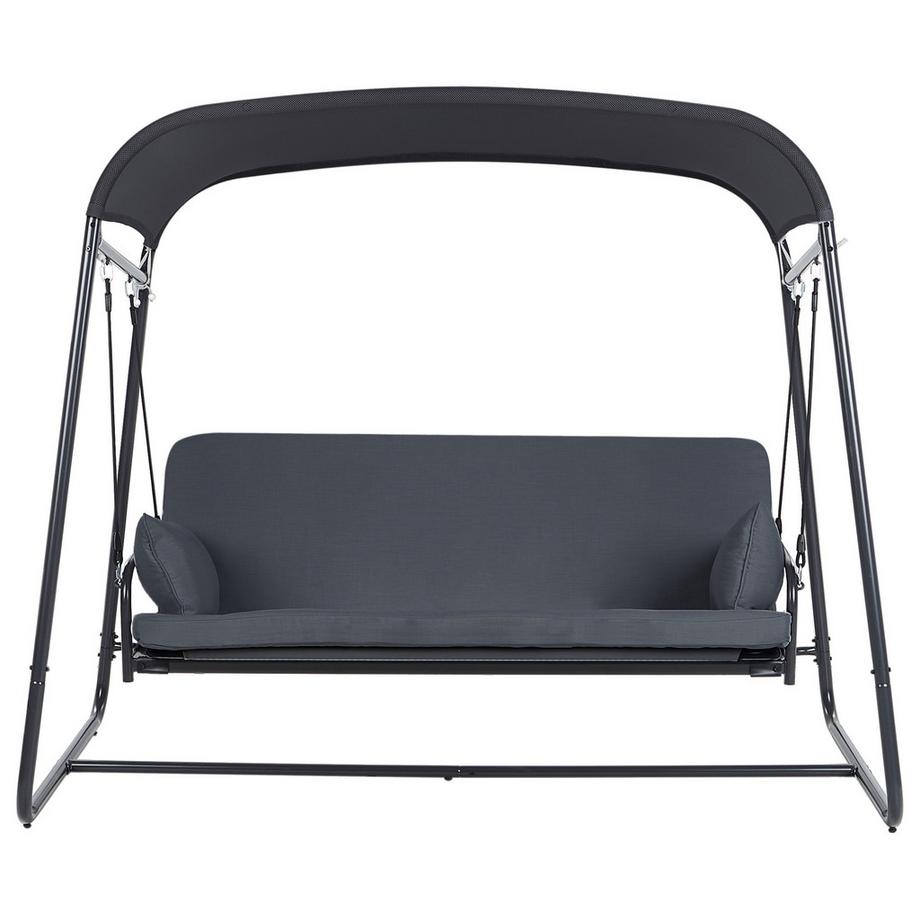 Beliani Hollywoodschaukel aus Stahl Mediterran MARSCIANO  