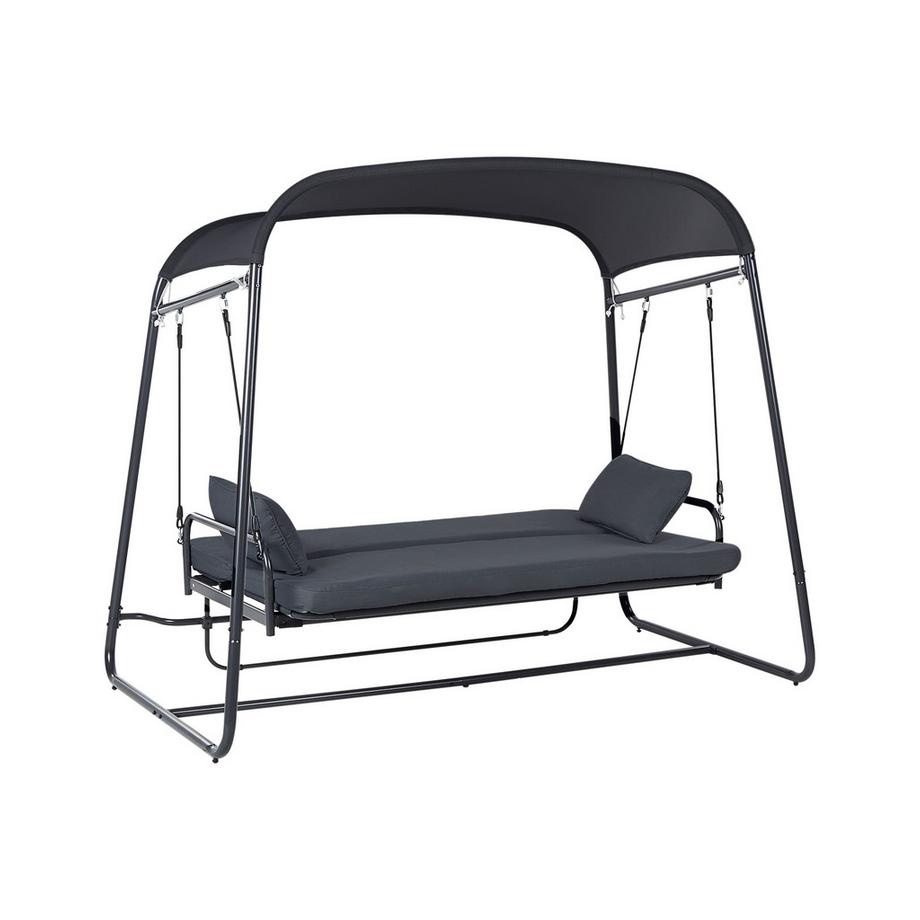 Beliani Hollywoodschaukel aus Stahl Mediterran MARSCIANO  