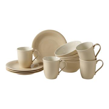 Set Colazione 12 pezzi Color Loop Sand