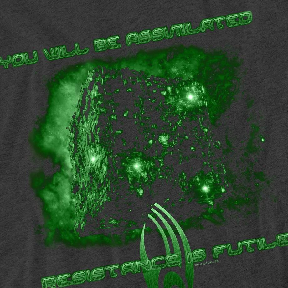Star Trek Assimilate T-Shirt Stampa Grafica  